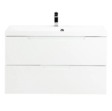 Тумба под раковину Belbagno Vittoria-1000-2C-SO-BL, 100 см, подвесная, белый