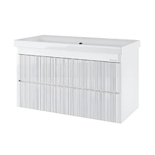 Тумба под раковину Bellezza Эмилия 4634817180011, 100 см, подвесная, цвет белый