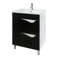 Тумба под раковину Bellezza Эйфория 4639109660042, 60 см, напольная, цвет черный