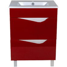 Тумба под раковину Bellezza Эйфория 4639109660035, 60 см, напольная, цвет красный