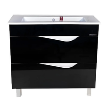 Тумба под раковину Bellezza Эйфория 4639118660040, 105 см, напольная, цвет черный
