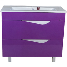 Тумба под раковину Bellezza Эйфория 4639118660415, 105 см, напольная, цвет фиолетовый