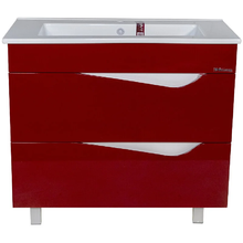 Тумба под раковину Bellezza Эйфория 4639118660033, 105 см, напольная, цвет красный
