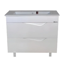 Тумба под раковину Bellezza Эйфория 4639118660019, 105 см, напольная, цвет белый