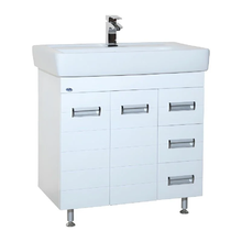 Тумба под раковину Bellezza Сиена 4633913080010, 80 см, с корзиной, напольная, цвет белый