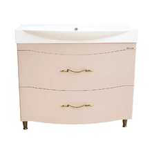 Тумба под раковину Bellezza Сесилия 4639718110457, 105 см, напольная, цвет капучино