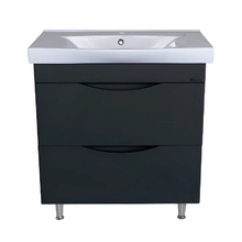 Тумба под раковину Bellezza Санриса 4630113660363, 80 см, напольная, цвет серебро