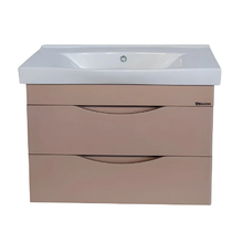 Тумба под раковину Bellezza Санриса 4630113180458, 80 см, подвесная, цвет капучино