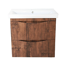 Тумба под раковину Bellezza Санриса 4630109180431, 60 см, подвесная, цвет орех