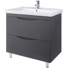 Тумба под раковину Bellezza Санриса 4630117110369, 100 см, напольная, цвет серебро