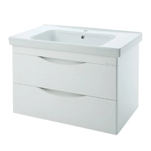 Тумба под раковину Bellezza Санриса 4630117270018, 100 см, подвесная, цвет белый