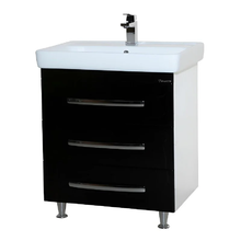 Тумба под раковину Bellezza Рокко 4635313660045, 80 см, напольная, цвет черный