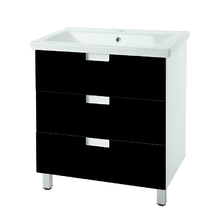 Тумба под раковину Bellezza Пегас 4630413140046, 80 см, напольная, цвет черный