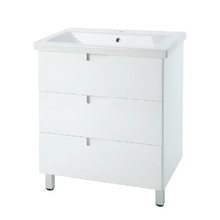 Тумба под раковину Bellezza Пегас 4630413140015, 80 см, напольная, цвет белый