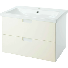 Тумба под раковину Bellezza Пегас 4630413270071, 80 см, подвесная, цвет бежевый