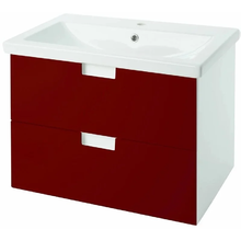 Тумба под раковину Bellezza Пегас 4630411270035, 70 см, подвесная, цвет красный