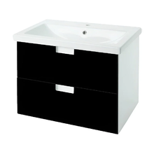 Тумба под раковину Bellezza Пегас 4630409270047, 60 см, подвесная, цвет черный