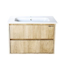 Тумба под раковину Bellezza Лоренцо 4639113270473, 80 см, подвесная, цвет дуб светлый