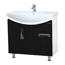 Тумба под раковину Bellezza Лагуна 4632112110047, 75 см, напольная, цвет черный