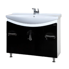 Тумба под раковину Bellezza Лагуна 4632118110041, 105 см, напольная, цвет черный