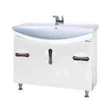 Тумба под раковину Bellezza Лагуна 4632118110010, 105 см, напольная, цвет белый