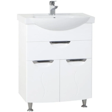 Тумба под раковину Bellezza Глория 4639510090016, 65 см, напольная, цвет белый