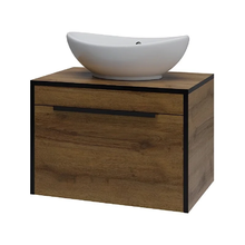 Тумба под раковину Bellezza Бруно 4632211090493, 70 см, подвесная, цвет табакко