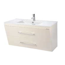 Тумба под раковину Bellezza Берта 4635217510071, 100 см, подвесная, цвет бежевый