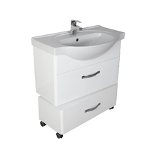 Тумба Bellezza Анкона 4639613670018, 80 см, напольная, цвет белый