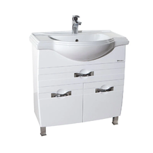 Тумба под раковину Bellezza Абрис 4639719100013, 60 см, напольная, цвет белый