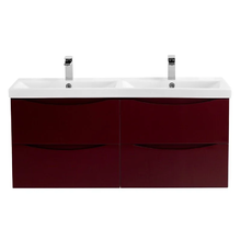 Тумба под раковину BelBagno Marino 120 см, подвесная, цвет Bordo Lucido, MARINO-CER-1200-4C-SO-2-BRDL-P