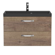 Тумба под раковину BelBagno Aurora 80 см, подвесная, цвет Rovere Tabacco, Aurora-800-2C-SO-RT