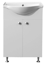 Тумба с раковиной Loranto Моника New 50 см напольная, раковина Basic 50, белый, CS00071364