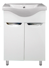 Тумба с раковиной Loranto Стиль 50 см напольная, раковина Basic 50, белый, CS00070391