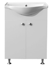 Тумба с раковиной Loranto Моника New 60 см напольная, раковина Basic 60, белый, CS00071366