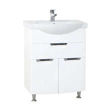 Тумба под раковину Bellezza Глория, 4639510690010, 65 см, напольная, 1 ящик, белый