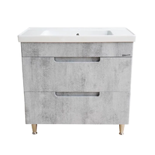 Тумба под раковину Bellezza Грейс 90, напольная, скала серая, 4630815110487