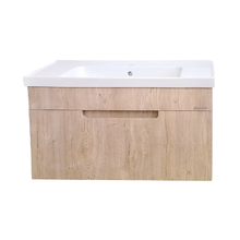 Тумба под раковину Bellezza Грейс 90, подвесная, дуб светлый, 00000011190