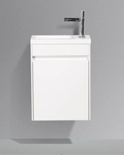 Тумба под раковину BelBagno Pietra Mini PIETRA MINI-460-1A-SO-BL-L/R 46 см, белый глянцевый ( Bianco Lucido)