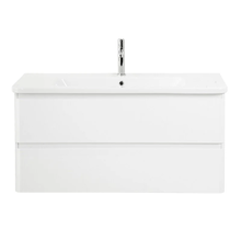 Тумба под раковину BelBagno Albano-Cer 105, подвесная, цвет Bianco Lucido, Albano-Cer-1050-2C-SO-BL