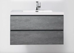 Тумба под раковину BelBagno LUCE-1000-2C-SO-SCM, 100 х 48 х 50 см, цвет серый (stucco cemento)