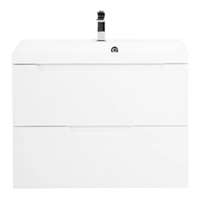 Тумба под раковину BelBagno Vittoria 90, подвесная, цвет Bianco Lucido, Vittoria-900-2C-SO-BL