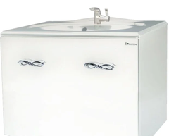 Тумба под раковину Bellezza ВЕРСАЛЬ 90, подвесная, 2 ящика 1 внутренний, цвет - белый