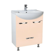 Тумба под раковину Bellezza Альфа 55, напольная, бежевый, 4638808070077