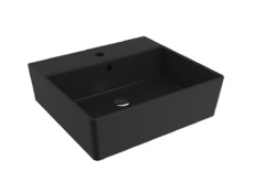 Раковина Bocchi Milano 1216-004-0126, 50 см, фарфор, черная матовая