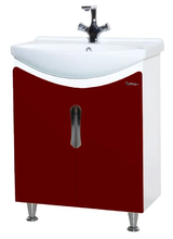 Тумба под раковину Bellezza Лагуна 65, напольная, красный, 4632110240036