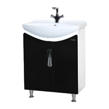 Тумба под раковину Bellezza Лагуна 65, напольная, черный, 4632110240043