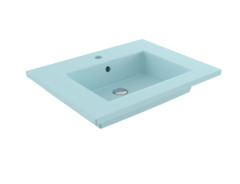 Раковина Bocchi Milano 1161-029-0126, 61 см, фарфор, светло-голубая