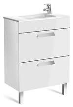 Тумба под раковину Roca Debba 60 напольная, белый глянец ZRU9302708