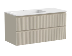 Тумба под раковину Sancos Snob T 100 см подвесная, левая, Beige Soft, SNT100LCE